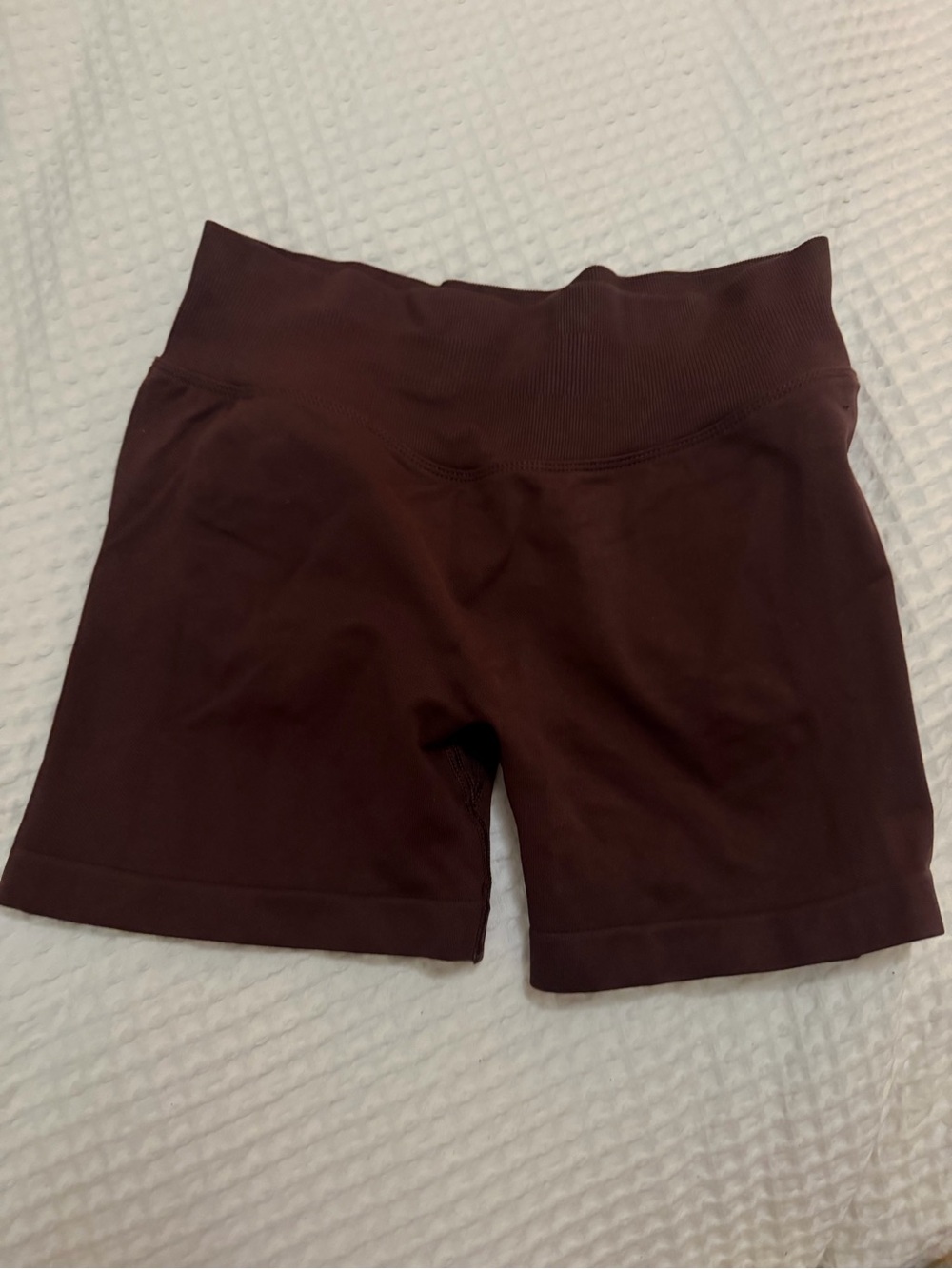 High-Waist Women’s Bike Shorts in Dark Brown